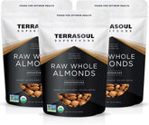 Terrasoul Superfoods paquete frontal mostrando bolsas resellables y etiqueta orgánica para conveniencia