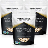 Terrasoul Superfoods paquete frontal mostrando bolsa resellable y peso