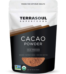 Terrasoul Superfoods vista frontal del paquete, calidad orgánica visible