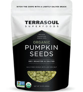 Terrasoul Superfoods paquete frontal mostrando etiqueta y resealable, comodidad y frescura