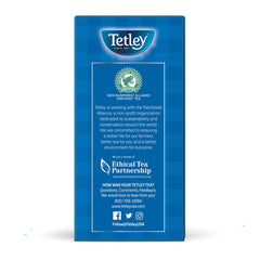 Tetley detalle de etiqueta y logo que garantiza autenticidad