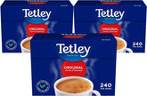 Tetley mostrando el frente del paquete para identificar producto y cantidad