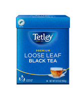 Tetley lata frontal de 31.75 oz mostrando el diseño y cantidad, ideal para consumo frecuente