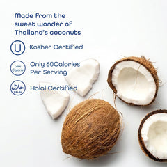 Thai Coco cartón en mano mostrando tamaño portable y práctico