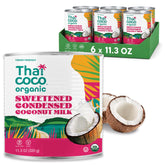 Thai Coco frontal de la lata mostrando diseño y tamaño práctico