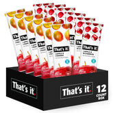 That’s it. pack frente mostrando variedades mango y cereza, beneficio conveniencia