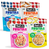 That's it. pack frontal mostrando los cuatro sabores y conveniencia