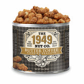 The 1949 Nut Co. lata frente mostrando empaque y frescura