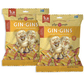 The Ginger People paquete frontal GIN GINS mostrando etiqueta y contenido