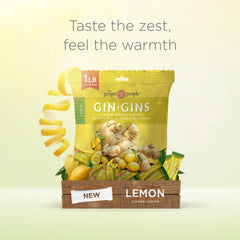 The Ginger People pieza GIN GINS envuelta individualmente lista para llevar y mantener frescura