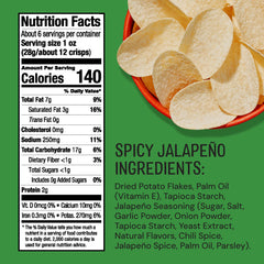 The Good Crisp Company lata abierta con patatas servidas, ideal para compartir en reuniones