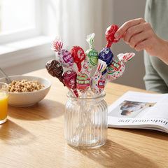 THE HAMPTON CANDY COMPANY Blow Pop abierto mostrando chicle, variedad y diversión
