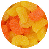 THE HAMPTON CANDY COMPANY bolsa frontal de Citrus Slices mostrando 2 libras y variedad