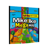 THE HAMPTON CANDY COMPANY bolsa frontal de Mike and Ike mostrando variedad de sabores y atractivo visual