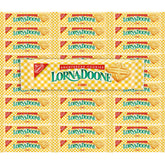 The Hampton Candy Company frontal del paquete Lorna Doone mostrando marca y cantidad