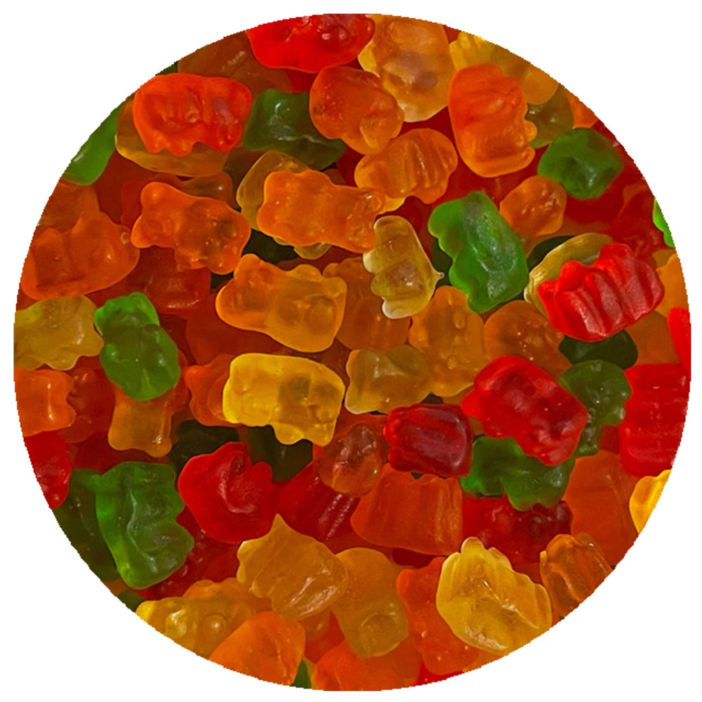 THE HAMPTON CANDY COMPANY frente del paquete de 1 libra muestra cantidad y marca