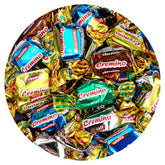 THE HAMPTON CANDY COMPANY empaque frontal de toffees Arcor, presentación práctica