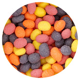 The Hampton Popcorn Company bolsa frontal 2 libras mostrando mezcla frutal y conveniencia