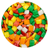 The Hampton Popcorn Company bolso frontal de Chiclets mostrando variedad y conveniencia