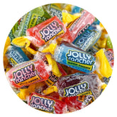 The Hampton Popcorn Company bolsa frontal de Jolly Ranchers mostrando colores brillantes y cantidad
