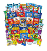 The LakeHouse caja frontal mostrando 60 snacks variados y presentación atractiva