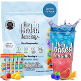 The Loaded Tea Shop frente del empaque mostrando variedad y conveniencia