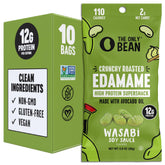 The Only Bean frente del empaque wasabi soy mostrando diseño y beneficios