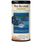 The Republic of Tea caja frontal mostrando 50 bolsitas y diseño atractivo