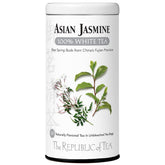 The Republic of Tea caja frontal Asian Jasmine mostrando diseño y cantidad