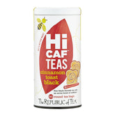 The Republic of Tea caja frontal HiCAF Cinnamon Toast, presentación clara y práctica