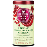 The Republic of Tea frente del empaque mostrando 50 bolsitas y beneficios claros