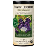 The Republic of Tea frente del envase mostrando 36 bolsitas y diseño orgánico