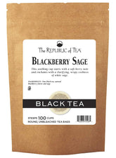 The Republic of Tea frente del paquete mostrando refill y beneficio ahorro