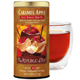 The Republic of Tea lata frente mostrando 36 bolsitas y frescura en almacenaje