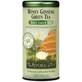 The Republic of Tea frente del paquete mostrando 50 bolsitas y beneficio conveniencia