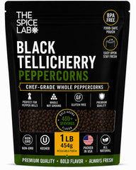 The Spice Lab bolsa frente mostrando 1 libra y sello resellable para conservación