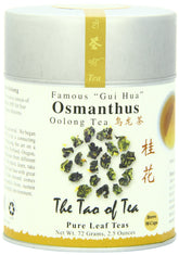 The Tao of Tea frasco frontal con osmanthus oolong, presentación atractiva y fresca