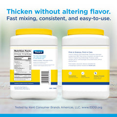 Thick-It en sopa servida mostrando consistencia segura y apetecible