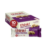 think! empaque frontal mostrando 20 g proteína y 10 g fibra