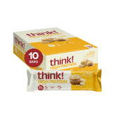 think! barrita frontal muestra empaque y aporte proteico práctico