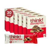 thinkThin barra Chunky Peanut Butter vista frontal, aporte proteico práctico