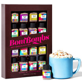 Thoughtfully BomBombs frontal del set mostrando las 16 mini botellas y variedad
