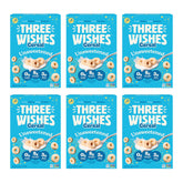 Three Wishes frente del empaque mostrando marca y sin azúcares beneficios salud
