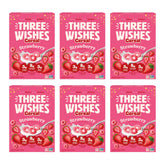 Three Wishes frontal del empaque fresa mostrando diseño y beneficio práctico