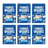 Three Wishes empaque frontal mostrando sabor vainilla y beneficios proteicos