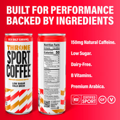 Throne Sport Coffee botella abierta lista para beber y práctica