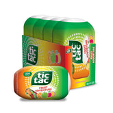 Tic Tac caja frontal mostrando el pack de 4 y conveniencia