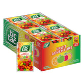 Tic Tac envase frontal mostrando sabores frutales y portabilidad