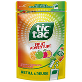 Tic Tac bolsa frontal mostrando diseño resellable y cantidad