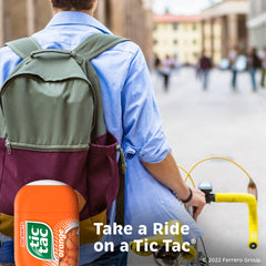Tic Tac envase abierto con mentas listas para compartir
